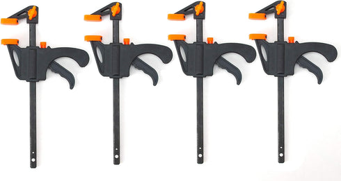 VCT 4pc Woodworking Bar Clamp Furniture Wood Handwork Tool F-clamp 4in Quick Wood...