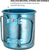 TiTo Titanium Cup Titanium Pot with Lid Ultralight Portable 300ml Foldable Handle Camping Tea Coffee Water Mug for Outdoor Backpacking Hiking Picn...