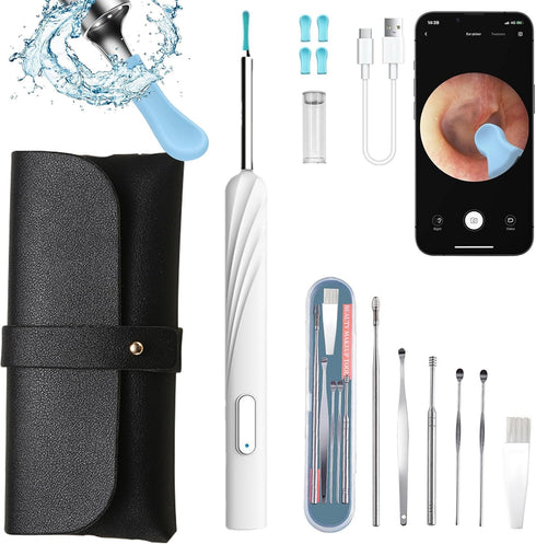 Ear Wax Removal - Earwax Remover Tool with 10 Pcs Ear Set - Ear Cleaner with Camera 1269P - Earwax Removal Kit with Light - Ear Cleaning Kit for i...