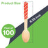 Red And Green Striped Candy Cane Christmas Wooden Spoons. Pack of 100 Count. 6.25 Inches Wooden Eco-Friendly Spoons....