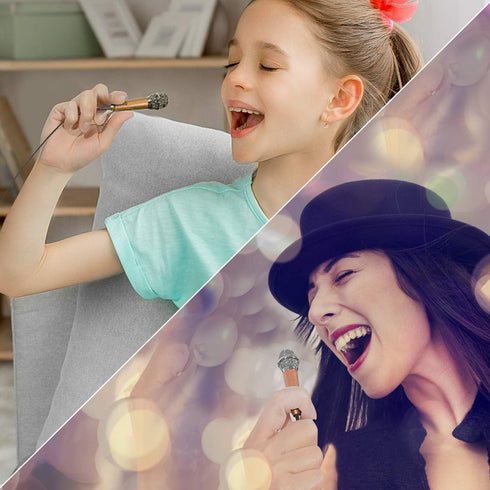 Mini Portable Vocal/Instrument Microphone for Voice Video Recording Singing,Vlogging, Podcasting, Tiny Microphone for iPhone Android Phone Compute...