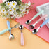 12 Pack Toddler Spoons and Forks Stainless Steel Baby Utensils Kids Cutlery Toddler Silverware Set with Round Handle for Self Feeding Safe Flatwar...