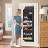 KEETDY Shoe Rack for Door Behind with 8 Large Pockets, Hanging Shoe Organizer for Closet Hanger Fits 20 Pairs Shoe Holder for Back of Door Narrow ...