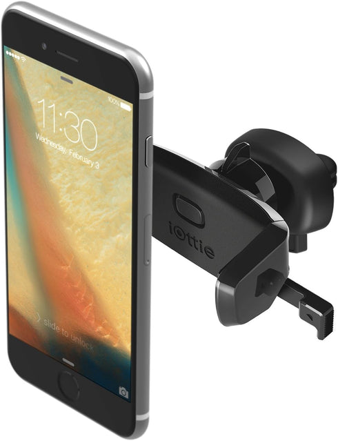 iOttie Easy One Touch Mini Air Vent Car Mount Holder Cradle for iPhone Xs Max R 8 Plus 7 Samsung Galaxy S10 E S9 S8 Plus Edge, Note 9 & Other Smar...
