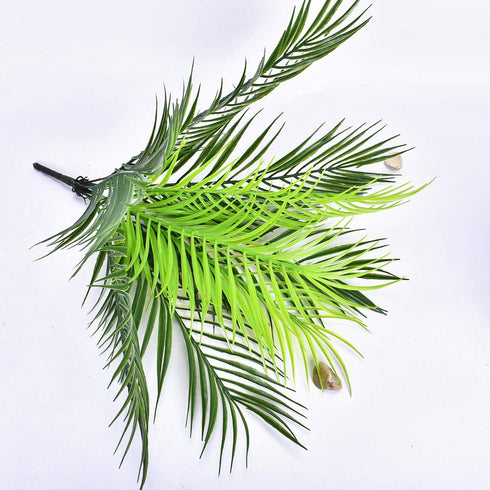 Artificial Palm Plants, Plastic Tropical Palm Tree Shrubs Fake Greenery Decor for Outdoor Indoor Home Garden Verandah Party Wedding Table Centerpi...