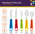 Special Supplies Adaptive Utensils (5-Piece Kitchen Set) Wide, Non-Weighted, Non-Slip Handles for Hand Tremors, Arthritis, Parkinson’s or Elderly ...