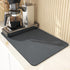 Coffee Mat, Rubber Backed Dish Drying Mat, 16×20in,Grey Quick Dry Coffee Maker Mat, Coffee Pad For Countertop, For Kitchen Countertop Coffee Maker...