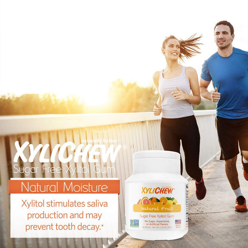 Xylichew 100% Xylitol Chewing Gum - Non GMO, Non Aspartame, Gluten Free, and Sugar Free Gum - Natural Oral Care, Relieves Bad Breath and Dry Mouth...