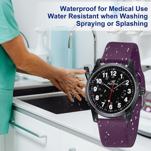 Nurse Watchs for Women Waterproof Watch for Nursing Analog Quartz Watch...