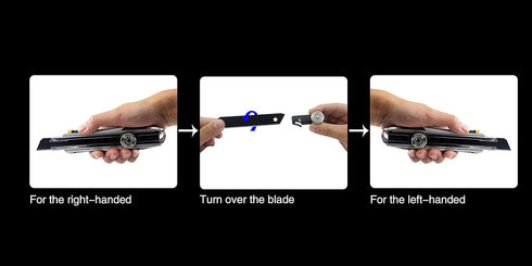 XW Snap-off Utility Knife,18mm Razor Blade Heavy Duty Aluminum Alloy Box Cutter with Ratchet-Lock, Total 12 Black Blades, 2-Pack...