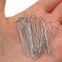 300pcs 304 Stainless-Steel Head Pins for Jewelry Making 22 Gauge 40mm Silver Flat Head pins for DIY Earrings Necklace Pendant Jewelry Findings Sup...