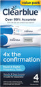 Clearblue Pregnancy Test Combo Pack, 4ct - Digital with Smart Countdown & Rapid Detection - Value Pack...