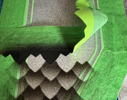 LiME LiNE Dragon Scales Airbrush Stencil for Custom Paint...
