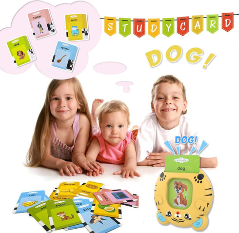 Talking Flash Cards Learning Toys for 2 3 4 5 6 Year Old Kids Toddler Flash Cards, Educational Toddlers Toys Reading Machine with 224 Words, Presc...