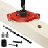 TOURACE Adjustable Drill Jig with Drill Bit for Floating Shelf, Portable Dowel Drill Guide Jig, Biscuit & Plate Joiner Woodworking Tool, Pocket Sc...