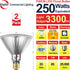 Explux 250 Watt Equivalent PAR38 LED Flood Light Bulbs, Super Bright 3300 Lumens, Dimmable, Full-glass Outdoor Waterproof & Anti-Ageing, 5000K Day...