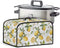 Crock for Pot Cover 6-8 qt Yellow Lemon Slow Cooker Dust Cover with Pocket for Accessories Keep Slow Cooker Free From Dust...