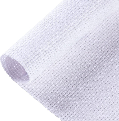 Aida Cloth Big Size 16 Count, White Cross Stitch Fabric, 39 inch by 60 inch...