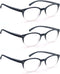 Black Reading Glasses Women Cute Small Round Readers +2.25 for Small Head/Petite Face,Lightweight Cheaters Reading Glasses w/Comfortable Spring Hi...