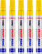 Yellow Paint Markers, 5 Pack Oil-Based Waterproof Quick Dry Permanent Paint Pen Set for Rocks Painting, Wood, Fabric, Plastic, Canvas, Glass, Mugs...