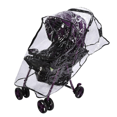 GOTOTOP Baby Stroller Cover PVC Universal Waterproof Baby Stroller Rain Cover Dust Wind Shield Pram Accessory 21.7 x 29.5 x 15.7inch...