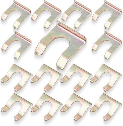 15PCS Brake Line Clips, U Shape Metal Brake Line Clips Brake Line Retainer Brake Hose Bracket Replacement Hose Retaining Clip Brake Hose Lock for ...