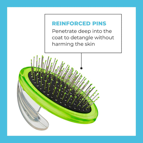 CONAIRPROPET Metal Pin Brush with ErgonMomic Pet-It Design, Dog Brush for Shedding and Removing Tangles...