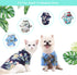 4 Pieces Pet Summer Shirts Hawaiian Style Dog T-Shirts Floral Coconut Tree Printed Puppy Shirt Summer Beach Dog Apparel Cat Outfit Shirt Breathabl...