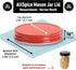 AllSpice Rust-Proof Narrow Mouth Aluminum Metal Mason Jar Lids Leak-Proof 12-Pack (Red Narrow)...