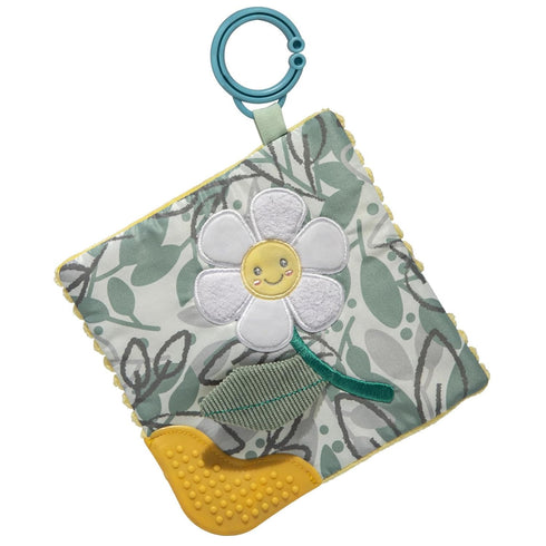 Sweet Soothie Crinkle Teether Toy with Baby Paper and Squeaker, 6 x 6-Inches, Daisy...