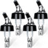Automatic Measured Bottle Pourer - Quick Shot Spirit Measure Pourer Drinks Wine Cocktail Dispenser Home Bar Tools - 1oz/30ml (4 pack)...
