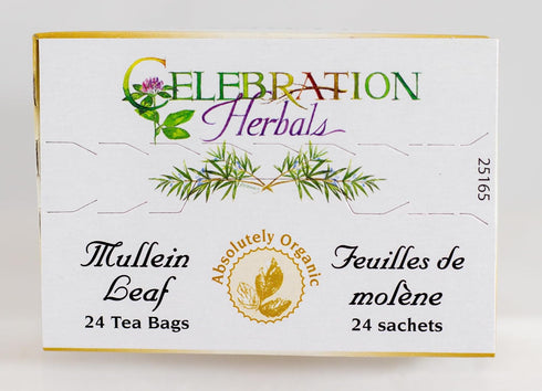Celebration Herbals Organic Mullein Leaf Tea Bags 24 Count...