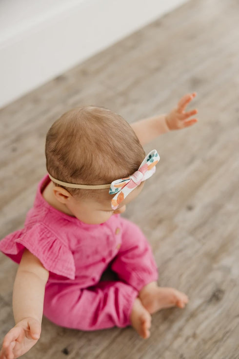 Copper Pearl Baby Bows: Stylish Headbands for Baby Girls, Premium Soft and Stretchy Baby Headbands, Perfect for Newborns, Trendy Designs - Siena...