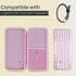 Hard Carry Case Compatible with Logitech MX Keys Mini Minimalist Wireless Illuminated Keyboard (Rose Case)...