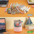 Pencil Holder for Desk, 360 Degree Rotating Desk Organizer Pen Holder, Spinning Makeup Brush Holder, 5 Slots Pencil Cup for School, Office, Home, ...