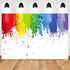 Paint Splash Party Backdrop Colorful Painting Art Photography Background MEETSIOY Abstract Oil Painting Photo Booth Props Banner Birthday Party Su...