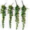 Supla 4 pcs Artificial Hanging Succulents Faux Burro's Tail Picks Trailing String of Pearls Succulent Greenery Sprays 13.4" L for Basket Planter C...