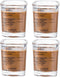 4 Pack Shot Glasses Measuring Cup,2oz Espresso Shot Glass,Liquid Heavy Glass Wine Glass,Measurement of Dry and Liquid Ingredients(Black)...