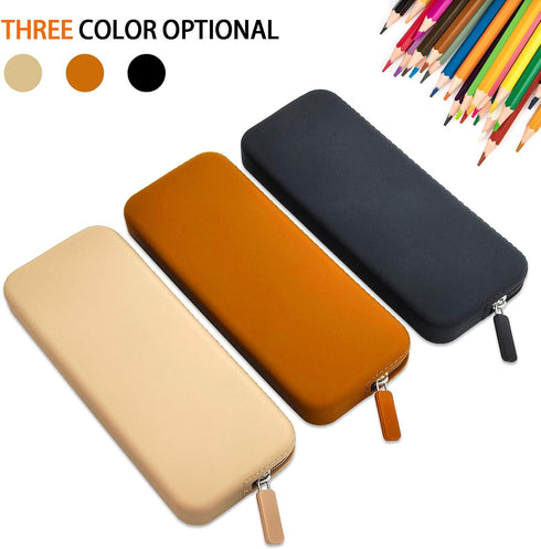 Silicone Pencil Case, Waterproof Silicone Cosmetic Bag, Pencil Bag, Multifunctional Pencil Case Aesthetic, Zipper Storage Bag (Black)...