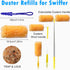 20 Count Heavy Duty Duster Kit for Swiffer Duster, Unscented Disposable Dusters with 1 Handle for Cleaning...