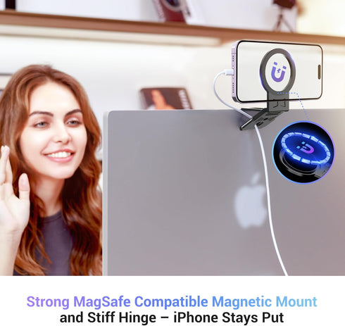 PROfezzion Metal Continuity Camera Mount for Mac Desktops & Displays, Compatible with iMac 2017 & Later, iMac Pro 2017, Studio Display, Pro Displa...