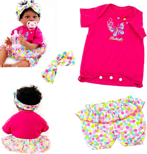 Aori Reborn Baby Dolls Clothes - Outfit Clothing Accessories Set for 20-24 inch Realistic Newborn Toy Dolls...