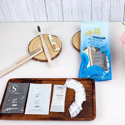Hygiene Kit, Hygiene Kit Bulk, Individually Packed, Travel Hygiene Kit With Toothbrush, Toothpaste, Comb, Shampoo, Shower Gel, Shower Cap And Soap...