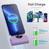 Mini Portable Charger Power Bank for iPhone, 5200mAh External battery Charging Bank, 20W PD Fast Charging Battery Pack Portable Phone Charger for ...