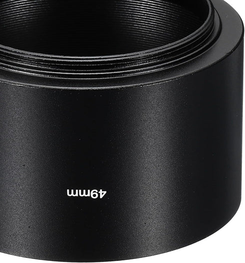 PATIKIL 49mm Lens Hood, Long Focus Frosted Surface Anti-reflective Inside Hood for Camera Lens, Black for Nikon, for Fujifilm, for Pentax, for Lei...