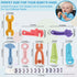 8 Pack Chew Baby Teething Toys for 0-12 Months, Freezable BPA Free Silicone Baby Molar Teether Chew Toys, Hammer Wrench Spanner Pliers Hand Saw Sh...
