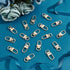 PH PandaHall Key Chain Clips, 30 Pieces Golden Metal Lobster Claw Clasps Swivel Lanyards Trigger Snap Hooks Strap for Keychain Key Rings DIY Bags ...