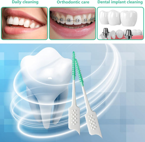Soft Silicone interdental Brush, Braces Brush, Corrective interdental Brush, Adaptive interdental Brush, Disposable interdental Brush, Suitable fo...