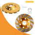5pcs Concrete Stone Ceramic Turbo Diamond Grinding Cup Wheel,4 Inch-12 Segs Heavy Duty Angle Grinder Wheels for Angle Grinder (Yellow)...
