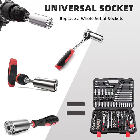 Gifts for Men Super Universal Socket Tools Gifts for Dad Fathers Day from Kids Son Daughters Wife Power Drill Adapter Cool Gadgets for Men Birthda...